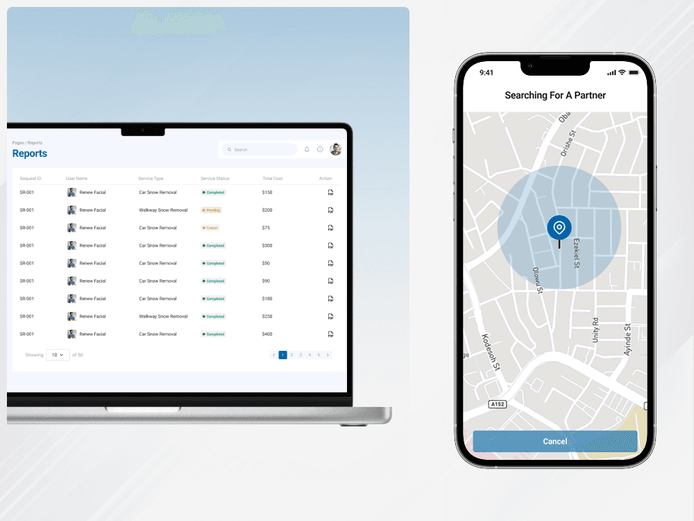 Smart Snow Removal Services Management Platform — screen 3 of 3
